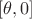 $[\theta, 0]$