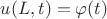 $u(L,t) = \varphi (t)$
