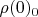 $ \rho(0)_0$
