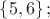 $\left\{5,6\right\}{;}$