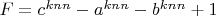 $F=c^{knn}-a^{knn}-b^{knn}+1$