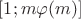 $[1;m\varphi(m)]$