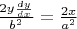 $\frac{2y\frac{dy}{dx}}{b^2} = \frac{2x}{a^2}$