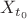 $X_{t_0}$
