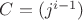 $C = (j^{i-1})$
