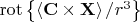 $   \operatorname{rot} \left\lbrace \left\langle \mathbf{C} \times \mathbf{X} \right\rangle    /r^3  \right\rbrace $