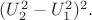 $\[(U_2^2  - U_1^2 )^2 .\]$