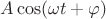 $A\cos(\omega t+\varphi)$