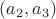 $(a_2,a_3)$