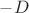 $-D$