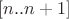 $[n..n+1]$
