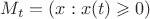 $M_t  = (x: x(t)\geqslant 0)$