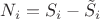 $N_i=S_i-\tilde{S}_i$