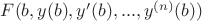 $F(b,y(b),y'(b),...,y^{(n)}(b))$
