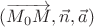 $(\overrightarrow{M_0 M},\vec n,\vec a)$