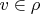 $v \in \rho$