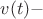 $v(t)-$