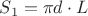$S_{1}=\pi d \cdot L$