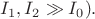 $I_1,I_2 \gg I_0).$