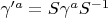 $\gamma'^{a} = S \gamma^{a} S^{-1}$