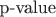 $\text{p-value}$