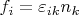 $f_i=\varepsilon_{ik}n_k$