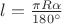 $l=\frac{\pi R\alpha}{180^{\circ}}$
