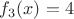 $f_3(x) = 4$