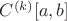 $C^{(k)}[a,b]$
