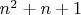 $n^2+n+1$