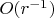 $O(r^{-1})$
