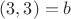 $(3,3) = b$ $(3,3) = b$