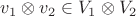 ${v_1 \otimes v_2}\in {V_1 \otimes V_2} $