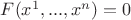 $F(x^1,...,x^n)=0$