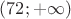 $(72; +\infty)$