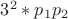 $3^2*p_1p_2$