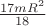 $\frac{17mR^2}{18}$