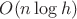 $O(n\log h)$