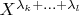 $X^{\lambda_k+\ldots+\lambda_l}$