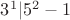 $3^1|5^2-1$