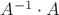 $A^{-1}\cdot A$