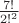 $\frac{7!}{2!^2}$