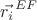 $\vec{r_i}^{EF}$