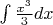 $\int \frac{x^3}{3} dx$