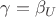 $\gamma=\beta_U$
