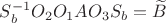 $S_b^{-1}O_2O_1AO_3S_b=\widetilde{B}$
