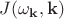 $J(\omega_{\mathbf{k}},\mathbf{k})$