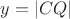 $y=|CQ|$ $y=|CQ|$