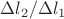 $\Delta l_2/\Delta l_1$