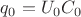 $q_{0}=U_{0}C_{0}$